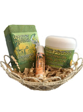 White Peacock Lemongrass Spa Gift Set - 3 Piece Set