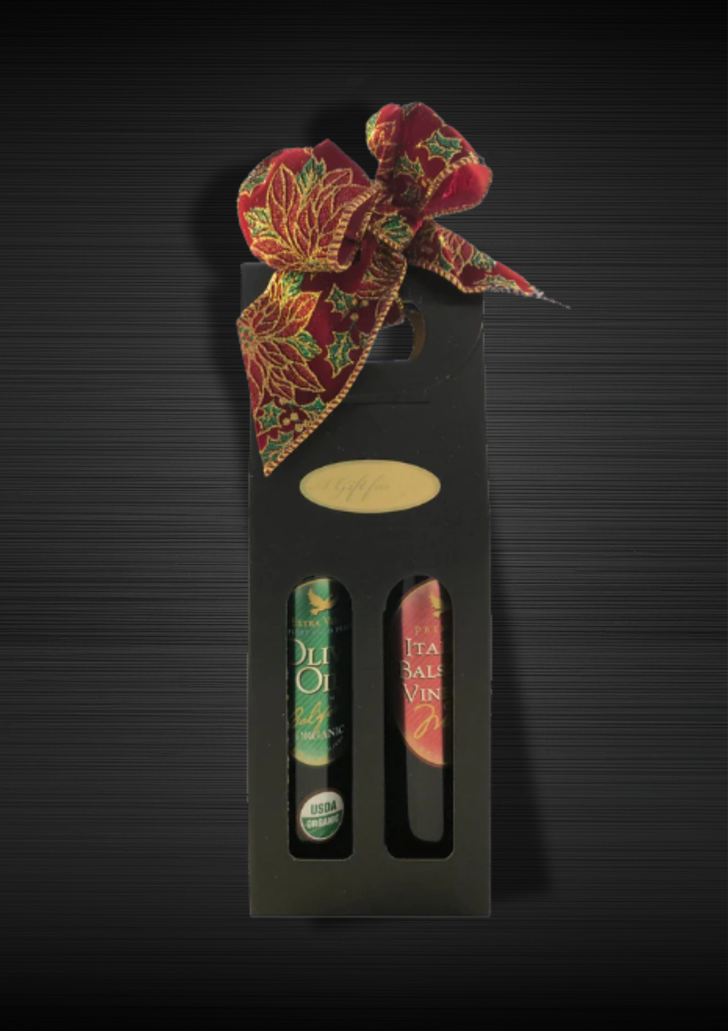 Signature Gift Set/Organic Olive Oil & Aged Balsamic Vinegar - 8.5 oz ea (250 ml)