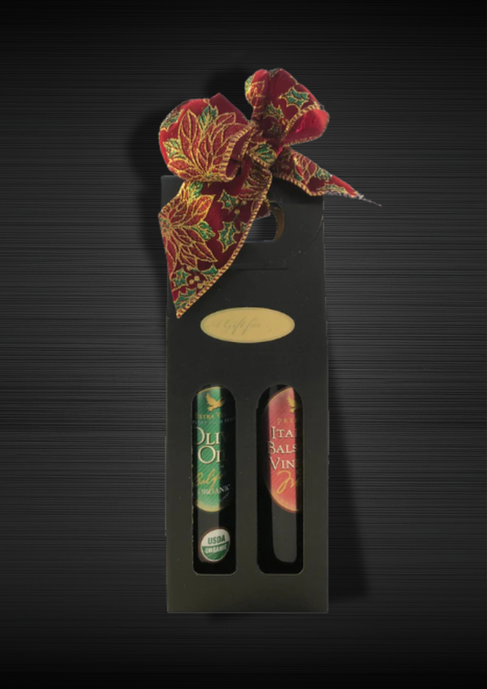 Signature Gift Set/Organic Olive Oil & Aged Balsamic Vinegar - 8.5 oz ea (250 ml)